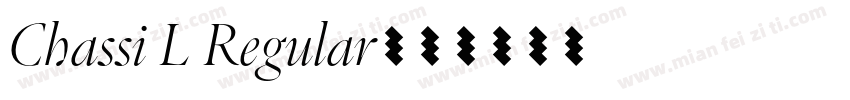Chassi L Regular字体转换